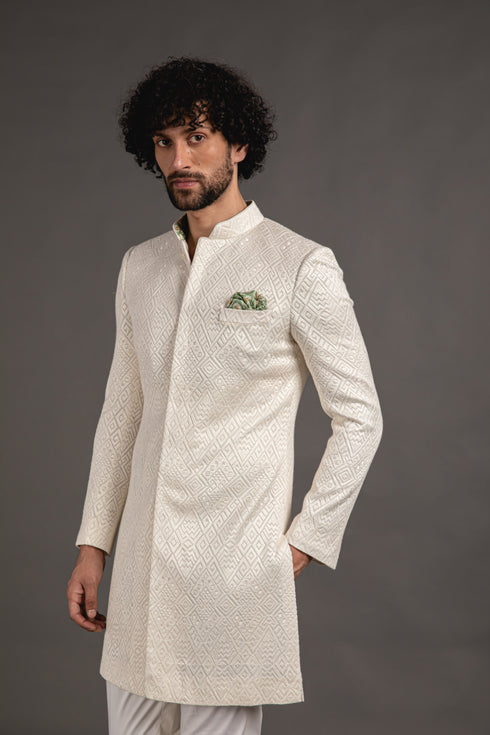 Zig Zag Achkan Set